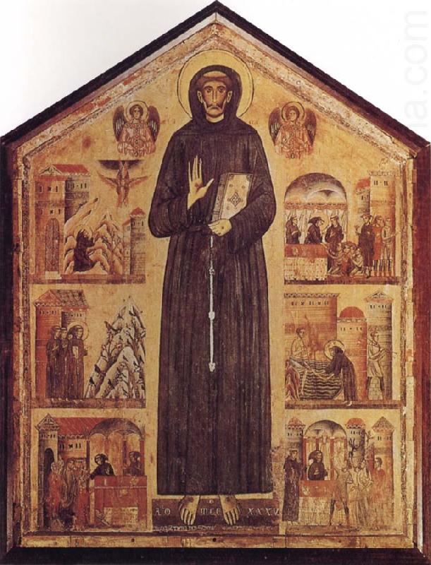 St Francis and Scenes from his Life, BERLINGHIERI, Bonaventura
